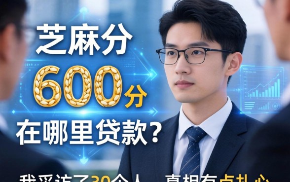 芝麻分600分在哪里贷款？我采访了30个人，真相有点扎心