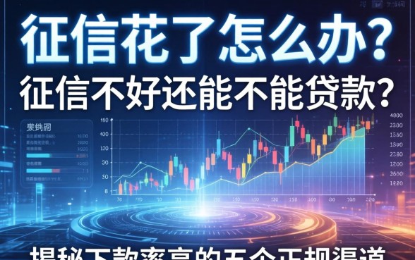 征信花了怎么办？征信不好还能不能贷款？揭秘下款率高的五个正规渠道