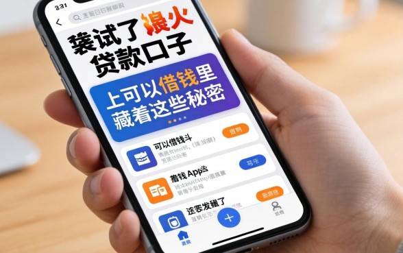 我试了2026最火的贷款口子，发现手机上可以借钱的app里藏着这些秘密