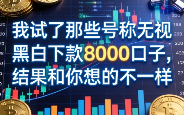 我试了那些号称无视黑白下款8000的口子，结果和你想的不一样