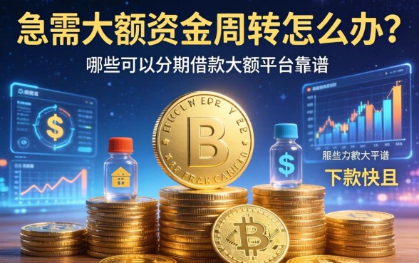 急需大额资金周转怎么办？哪些可以分期的借款大额平台靠谱且下款快？