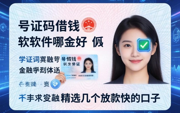 身份证号码借钱 软件哪个好？精选几个放款快的口子