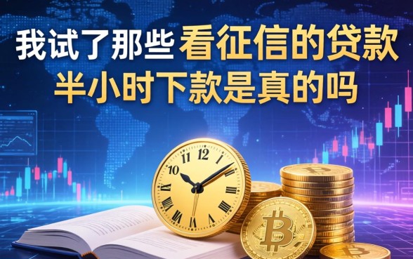 我试了那些不看征信的贷款，半小时下款是真的吗
