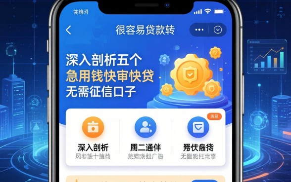 很容易通过的贷款软件，深入剖析五个急用钱5000快审快贷无需征信口子
