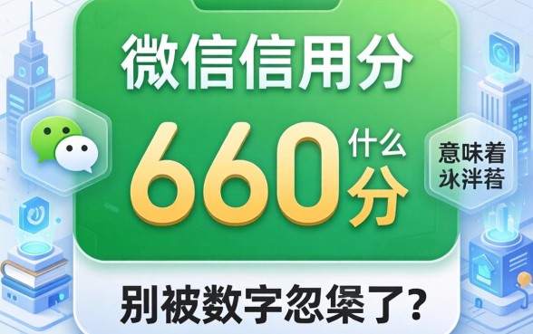 微信信用分660分意味着什么？别被数字忽悠了