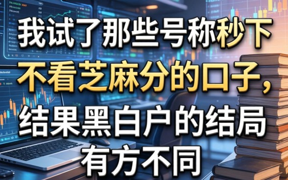 我试了那些号称秒下不看芝麻分的口子，结果黑白户的结局完全不同