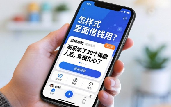怎样从手机里面借钱用？我采访了30个借款人后，真相扎心了