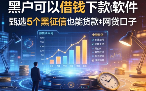 黑户可以借钱下款的软件，甄选5个黑征信也能贷款的网贷口子