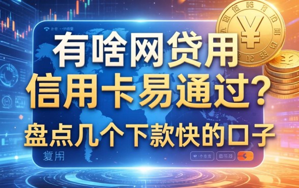 有啥网贷用信用卡易通过？盘点几个下款快的口子