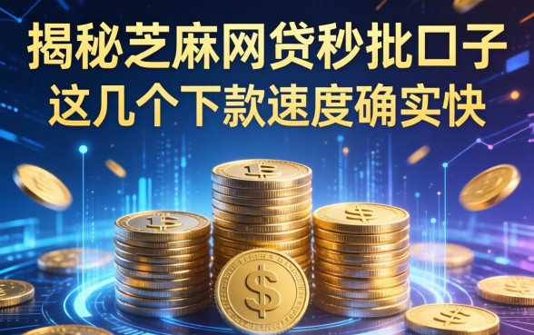 揭秘2026芝麻网贷秒批口子，这几个下款速度确实快