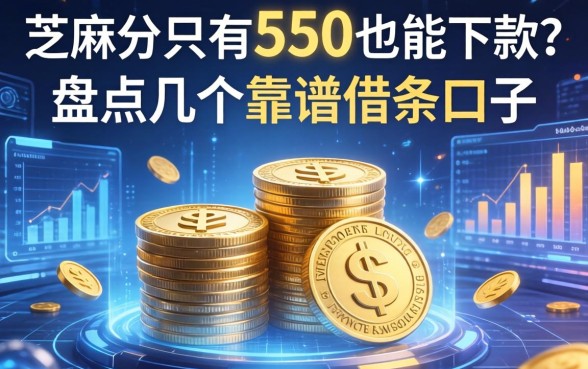 芝麻分只有550也能下款？盘点几个靠谱借条口子