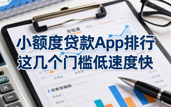 整理了一份小额度贷款app排行，这几个门槛低速度快