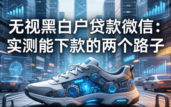 无视黑白户贷款微信：实测能下款的两个路子