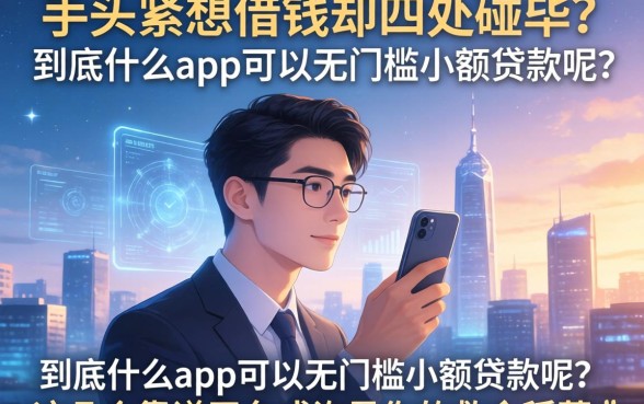 手头紧想借钱却四处碰壁？到底什么app可以无门槛小额贷款呢？这几个靠谱平台或许是你的救命稻草