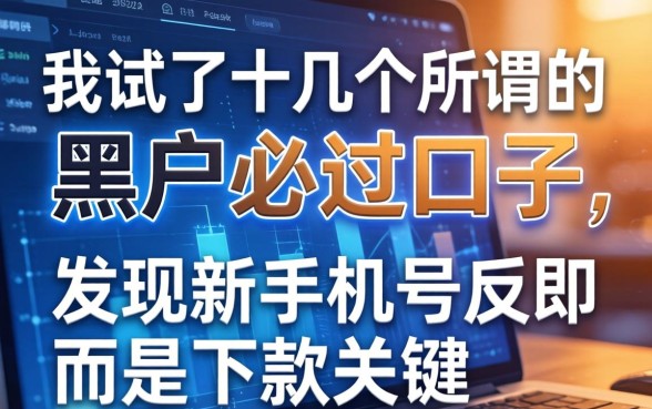 我试了十几个所谓的黑户必过口子，发现新手机号反而是下款关键