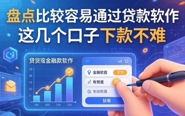 盘点比较容易通过的贷款软件，这几个口子下款不难
