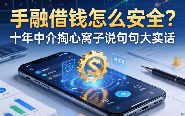 手机借钱怎么安全？十年中介掏心窝子说几句大实话