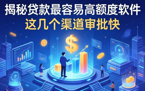 揭秘贷款最容易高额度软件，这几个渠道审批快