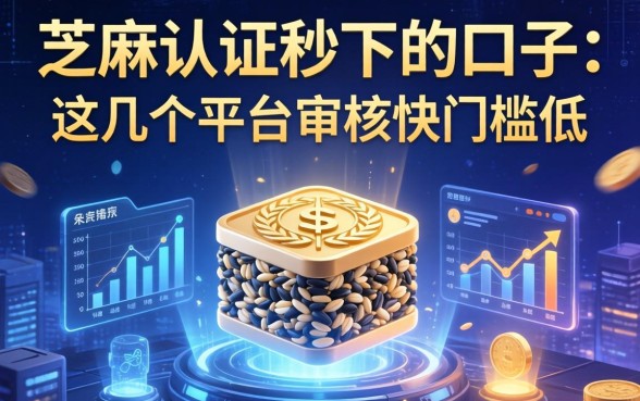 芝麻认证秒下的口子：这几个平台审核快门槛低
