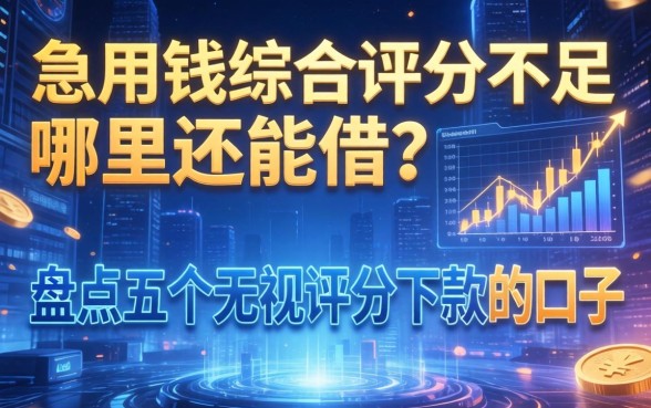 急用钱综合评分不足哪里还能借？盘点五个无视评分下款的口子