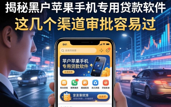 揭秘黑户苹果手机专用贷款软件，这几个渠道审批容易过
