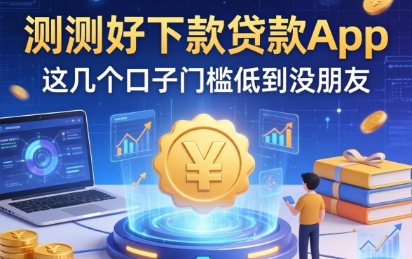 实测好下款的贷款app，这几个口子门槛低到没朋友