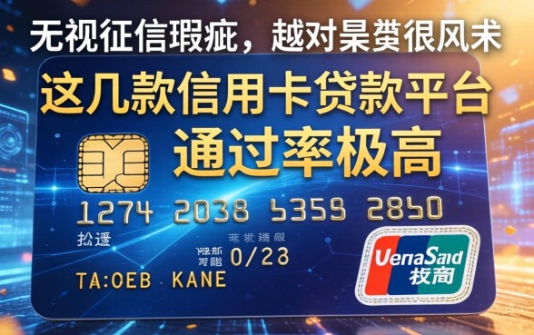 无视征信瑕疵，这几款信用卡贷款平台通过率极高