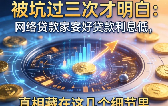被坑过三次才明白：网络贷款哪家好贷款利息低，真相藏在这几个细节里