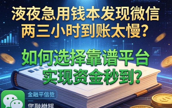 深夜急用钱却发现微信两三小时到账太慢？如何选择靠谱平台实现资金秒到？