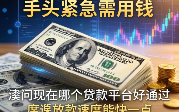 手头紧急需用钱，请问现在哪个贷款平台好通过且放款速度能快一点？