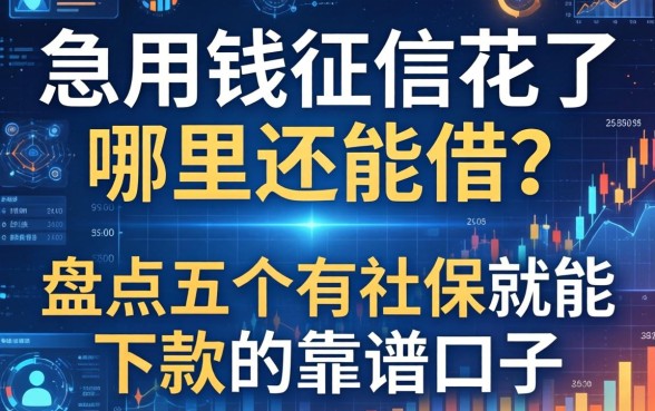 急用钱征信花了哪里还能借？盘点五个有社保就能下款的靠谱口子