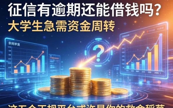 征信有逾期还能借钱吗？大学生急需资金周转，这五个正规平台或许是你的救命稻草